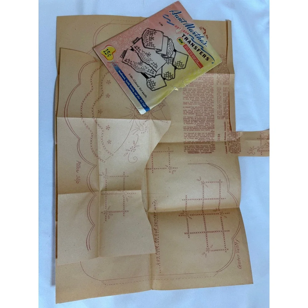 Vintage Lot of 9 Embroidery Transfer Vogart Aunt Martha's Hot Iron Patterns